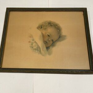 Bessie Pease Gutmann On Dreamland’s Border Original Framed Art Print 692